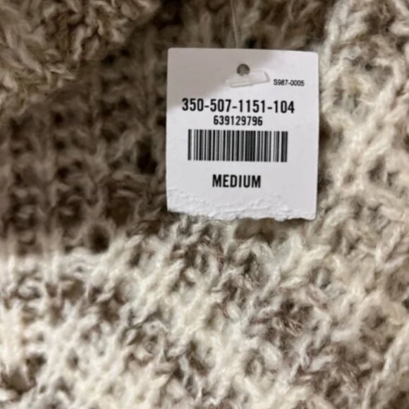 Hollister New With Tags Chunky Knit Cowl Neck Sweater - Medium in Brown Tones - Picture 4 of 9